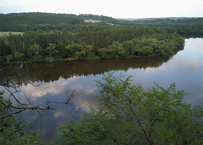 Vyhlídka Kořensko na soutok Vltavy a Lužnice